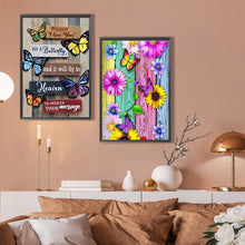 Load image into Gallery viewer, 2pcs Round Diamond Painting Set - Flying butterfly (40*60CM)