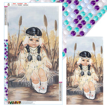 Load image into Gallery viewer, Diamond Painting - Full Round - Indian girl (40*70CM)
