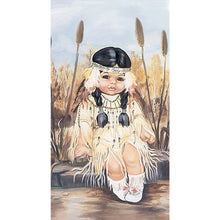 Load image into Gallery viewer, Diamond Painting - Full Round - Indian girl (40*70CM)