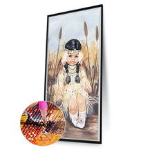 Load image into Gallery viewer, Diamond Painting - Full Round - Indian girl (40*70CM)