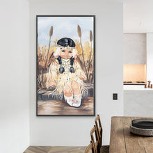 Load image into Gallery viewer, Diamond Painting - Full Round - Indian girl (40*70CM)