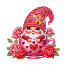 Load image into Gallery viewer, Acrylic Special Shaped Gnome Diamond Painting Desktop Ornaments Kit for Beginner