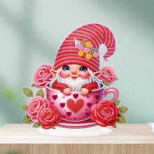 Load image into Gallery viewer, Acrylic Special Shaped Gnome Diamond Painting Desktop Ornaments Kit for Beginner