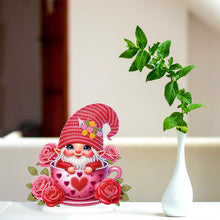 Load image into Gallery viewer, Acrylic Special Shaped Gnome Diamond Painting Desktop Ornaments Kit for Beginner