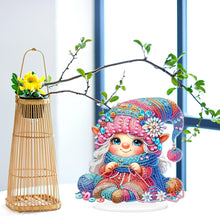 Load image into Gallery viewer, Acrylic Special Shaped Gnome Diamond Painting Desktop Ornaments Kit for Beginner