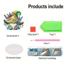 Load image into Gallery viewer, Acrylic Special Shaped Gnome Diamond Painting Desktop Ornaments Kit for Beginner