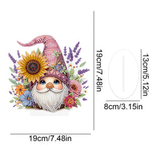 Load image into Gallery viewer, Acrylic Special Shaped Gnome Diamond Painting Desktop Ornaments Kit for Beginner