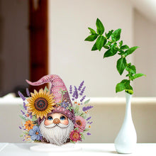 Load image into Gallery viewer, Acrylic Special Shaped Gnome Diamond Painting Desktop Ornaments Kit for Beginner