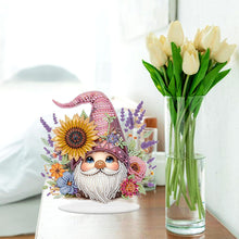 Load image into Gallery viewer, Acrylic Special Shaped Gnome Diamond Painting Desktop Ornaments Kit for Beginner