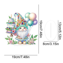 Load image into Gallery viewer, Acrylic Special Shaped Gnome Diamond Painting Desktop Ornaments Kit for Beginner