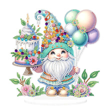 Load image into Gallery viewer, Acrylic Special Shaped Gnome Diamond Painting Desktop Ornaments Kit for Beginner
