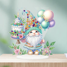 Load image into Gallery viewer, Acrylic Special Shaped Gnome Diamond Painting Desktop Ornaments Kit for Beginner
