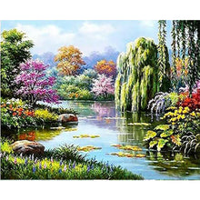 Load image into Gallery viewer, 6pcs Round Diamond Painting Set - Beautiful scenery (40*30CM)