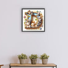 Load image into Gallery viewer, Diamond Painting - Full Round - Animal letter D (30*30CM)