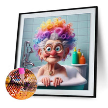 Load image into Gallery viewer, Diamond Painting - Full Round - Funny old lady (30*30CM)
