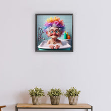 Load image into Gallery viewer, Diamond Painting - Full Round - Funny old lady (30*30CM)