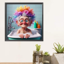 Load image into Gallery viewer, Diamond Painting - Full Round - Funny old lady (30*30CM)