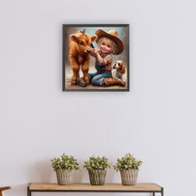 Load image into Gallery viewer, Diamond Painting - Full Round - Cowboy girl (30*30CM)