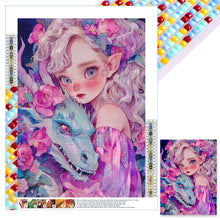 Load image into Gallery viewer, Diamond Painting - Full Square - Pet girl (30*40CM)