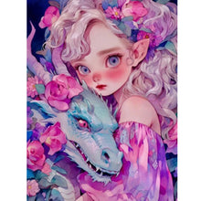 Load image into Gallery viewer, Diamond Painting - Full Square - Pet girl (30*40CM)