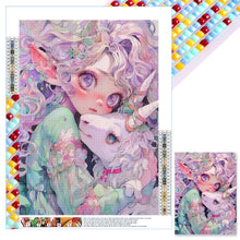 Load image into Gallery viewer, Diamond Painting - Full Square - Pet girl (30*40CM)