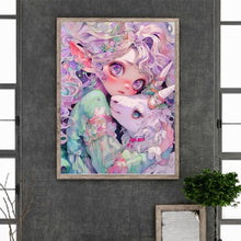 Load image into Gallery viewer, Diamond Painting - Full Square - Pet girl (30*40CM)
