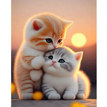 Load image into Gallery viewer, Diamond Painting - Full Round - Cuddle cat (40*50CM)