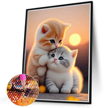 Load image into Gallery viewer, Diamond Painting - Full Round - Cuddle cat (40*50CM)
