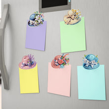 Load image into Gallery viewer, 6Pcs Hat Acrylic Diamond Painting Self Adhesive Clips for Poster Photo Light