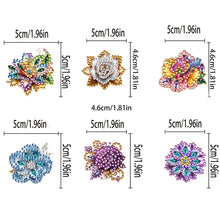Load image into Gallery viewer, 6Pcs Flower Acrylic Diamond Painting Sticky Clips for Poster Photo Light