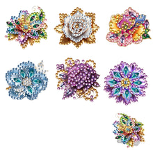 Load image into Gallery viewer, 6Pcs Flower Acrylic Diamond Painting Sticky Clips for Poster Photo Light