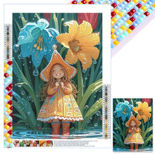 Load image into Gallery viewer, Diamond Painting - Full Square - Flower girl (30*40CM)