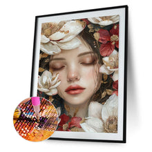 Load image into Gallery viewer, Diamond Painting - Full Square - Flower woman (30*40CM)