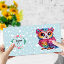 Load image into Gallery viewer, 6Pcs Animal Flower DIY Diamond Painting Greeting Card 5D Drill Painting Card Kit
