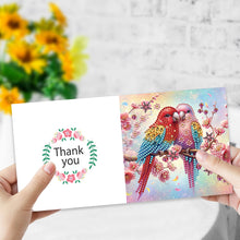 Load image into Gallery viewer, 6Pcs Animal Flower DIY Diamond Painting Greeting Card 5D Drill Painting Card Kit