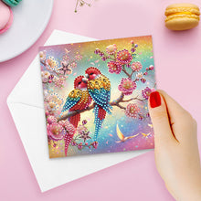 Load image into Gallery viewer, 6Pcs Animal Flower DIY Diamond Painting Greeting Card 5D Drill Painting Card Kit