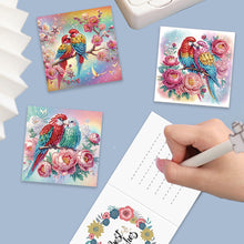 Load image into Gallery viewer, 6Pcs Animal Flower DIY Diamond Painting Greeting Card 5D Drill Painting Card Kit