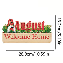 Load image into Gallery viewer, Wooden Calendar Rhinestone Painting Keychain Hanger Diamond Art Craft Wall Hooks