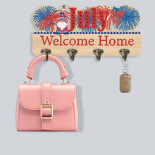 Load image into Gallery viewer, Wooden Calendar Rhinestone Painting Keychain Hanger Diamond Art Craft Wall Hooks