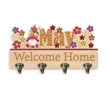 Load image into Gallery viewer, Wooden Calendar Rhinestone Painting Keychain Hanger Diamond Art Craft Wall Hooks