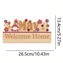 Load image into Gallery viewer, Wooden Calendar Rhinestone Painting Keychain Hanger Diamond Art Craft Wall Hooks