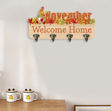 Load image into Gallery viewer, Wooden Calendar Rhinestone Painting Keychain Hanger Diamond Art Craft Wall Hooks