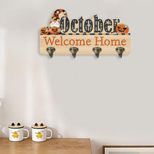 Load image into Gallery viewer, Wooden Calendar Rhinestone Painting Keychain Hanger Diamond Art Craft Wall Hooks