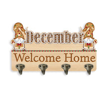 Load image into Gallery viewer, Wooden Calendar Rhinestone Painting Keychain Hanger Diamond Art Craft Wall Hooks