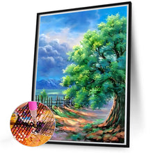 Load image into Gallery viewer, 4pcs Round Diamond Painting Set - Four Seasons Tree (30*40CM)