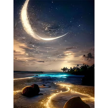 Load image into Gallery viewer, 4pcs Round Diamond Painting Set - Moonlight (30*40CM)