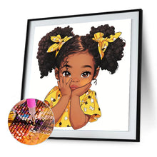 Load image into Gallery viewer, Diamond Painting - Full Round - Black Girl (30*30CM)