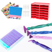 Load image into Gallery viewer, 12 Grids Diamond Painting Accessories Kits with Diamond Box for Small Size Trays