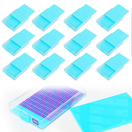12 Grids Diamond Painting Accessories Kits with Diamond Box for Small Size Trays