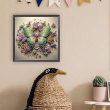 Load image into Gallery viewer, Diamond Painting - Partial Special Shaped - Butterfly (30*30CM)